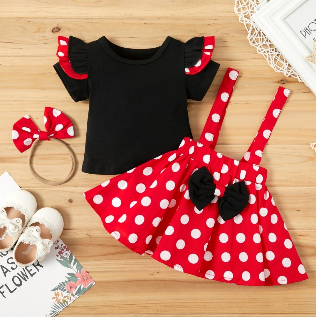 Polka dots print 3pcs