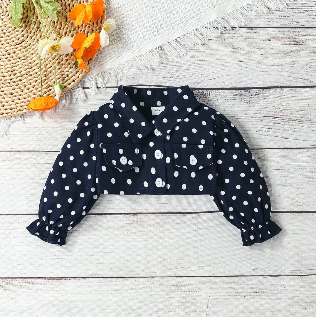 Splaced polka dress 3pcs